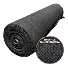 Malla Raschel 90% negro 4.20 x100 mt