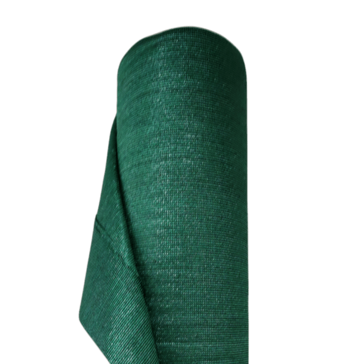 Malla Raschel 80%   negro/verde 4.20 x 100 mt